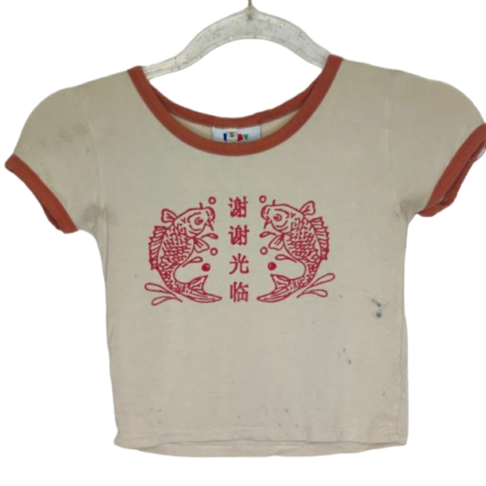 O-Mighty Koi Crop top